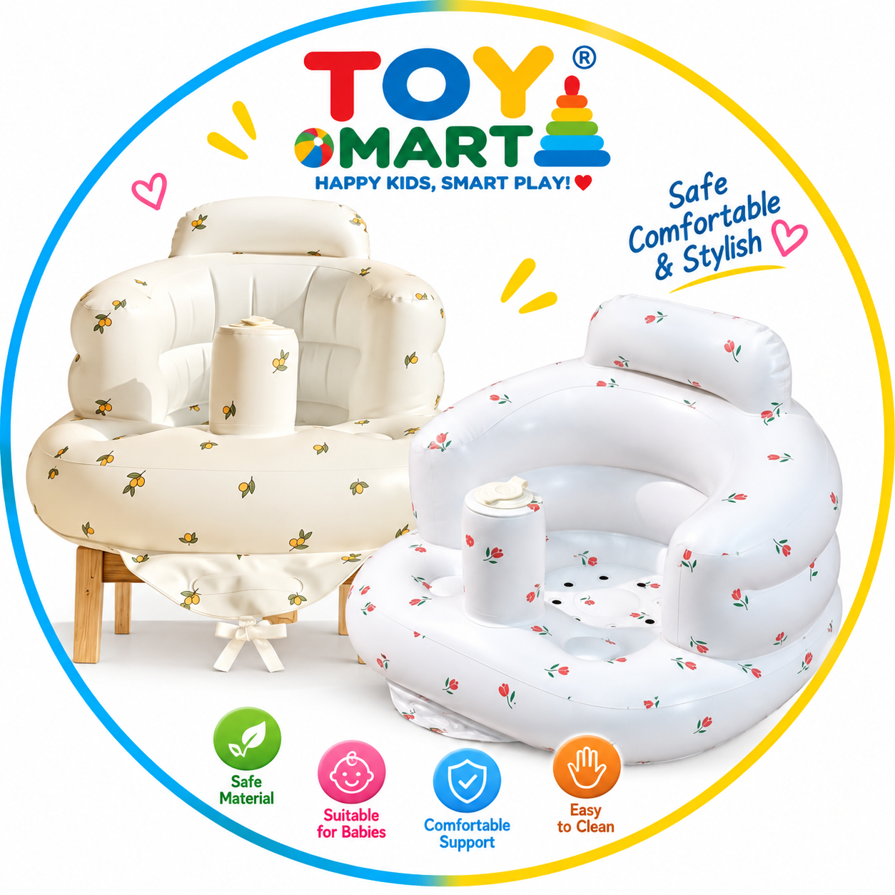 Premium Baby Inflatable Seat | Safe, Soft & Comfortable