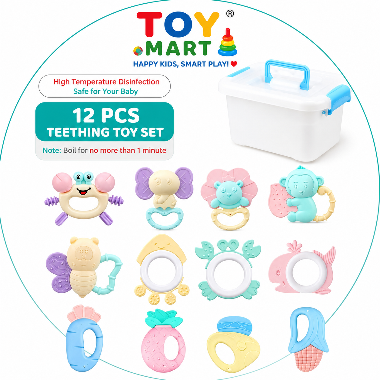 Baby Teether Toy Storage Box – Convenient & Hygienic Organizer